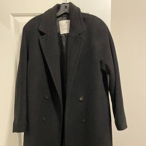 Aritzia Babaton The Slouch Coat in Black